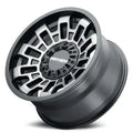 MAYHEM CORTEX 8113 MATTE BLACK W MACHINED DART TINT 17X9 6-135 6-139.7 -12MM 106MM