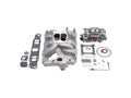 Edelbrock Manifold And Carb Kit Performer RPM Pontiac Natural Finish