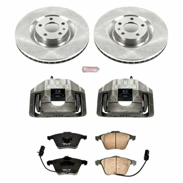 Power Stop 04-09 Audi S4 Front Autospecialty Kit w/Cals