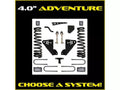 1318 RAM 3500 HD 4X4 FRT/RR 4IN ADVENTURE SRS SUSPENSION W/BILSTEIN 5100 SHCKS