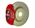 Brembo 97-04 Corvette C5 Front GT BBK 4 Piston Cast 2pc 355x32 1pc Rotor Drilled-Red