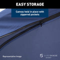 AM COMP SYS ASSY QC BATTERY POWER BIMINIPONTOONS 92102IN WIDE SQ CLR NVYBLU CANVAS