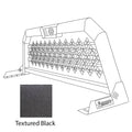 1718 SILVERADO/SIERRA 1500 HEADACHE RACK LT 21X73X49 PUNCH W/ LT RF TEXTURED BL