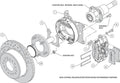 Wilwood Dynapro Dust-Boot P/S Park Brake Kit Drilled Big Ford 2.36in Offset