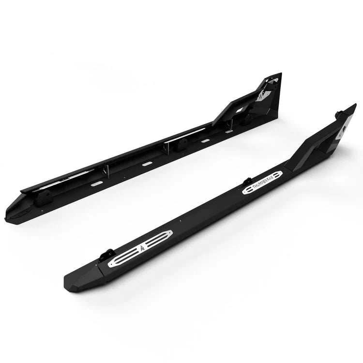 POLARIS GENERAL 4 CREW NERF RAIL ROCK SLIDERS BLACK