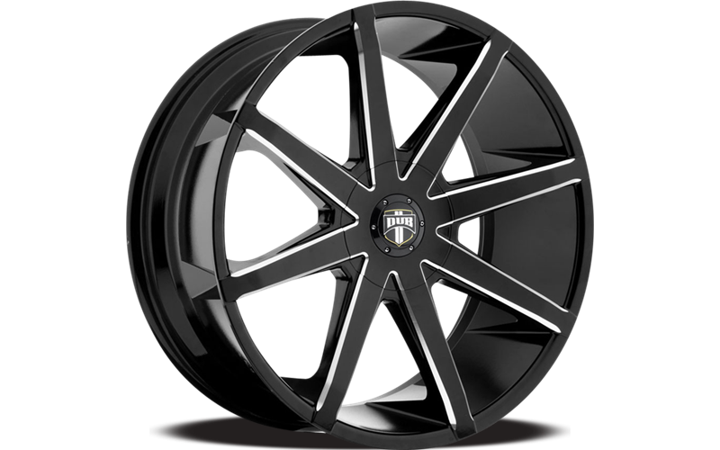 S109 22X9.5 BLANK GL-BLK-MIL 20MM (