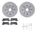 R1 Concepts Brake Rotor- Blank with Optimum Oe Pads Hdw Fits Ford E-350
