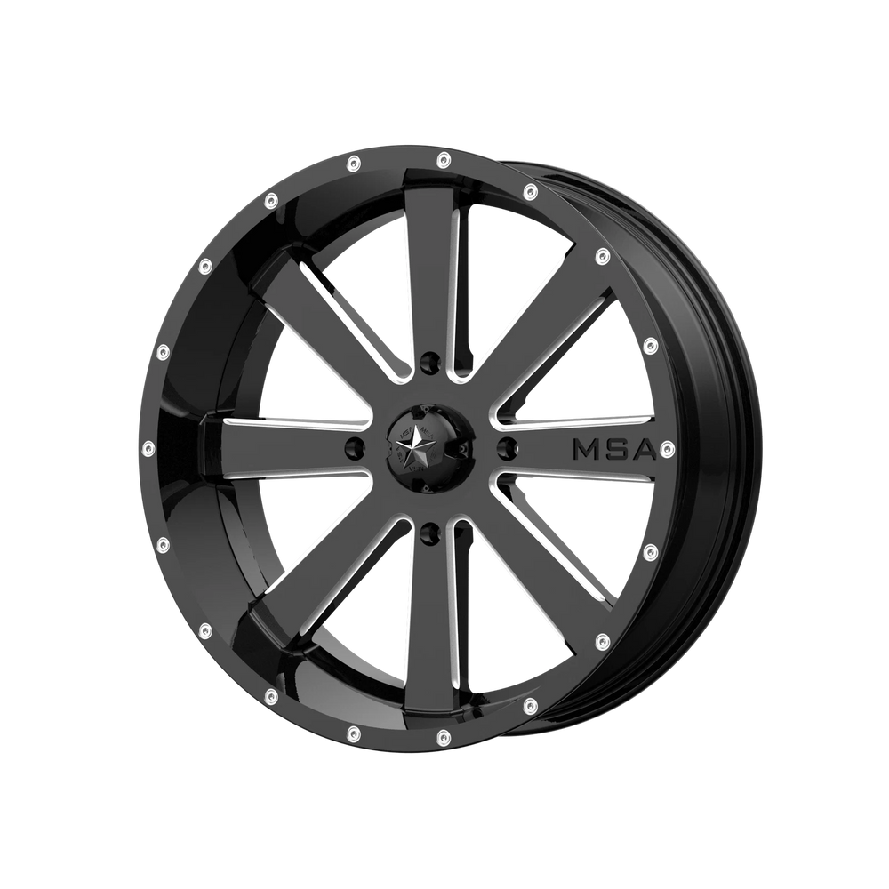 FLASH 18X7 4X137.00 GLOSS BLACK MIL