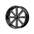 FLASH 18X7 4X137.00 GLOSS BLACK MIL