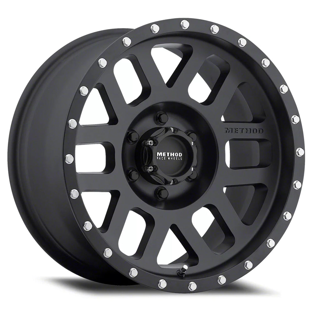 Method MR306 Mesh 17x8.5 0mm Offset 6x5.5 108mm CB Matte Black Wheel