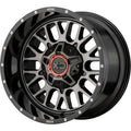 SNARE 20x9 5x139.70/5x150.00 GLOSS BLACK W/ GRAY TINT (0 mm)