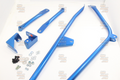 Cusco 99-02 Nissan Silvia (S15) 3-Point Pillar Side Bar Kit - Left & Right