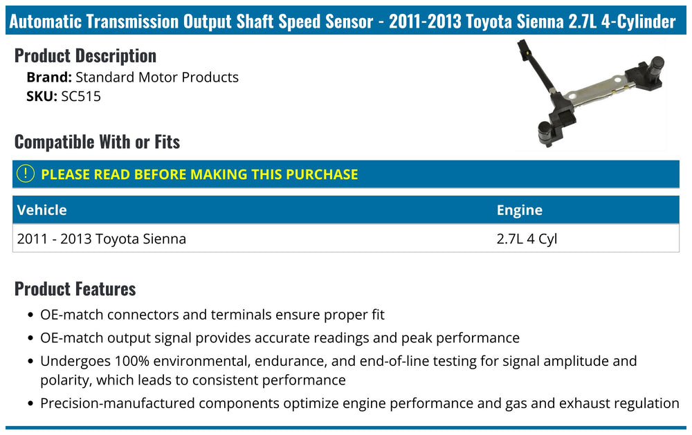 TRANSM INPUT SENSOR