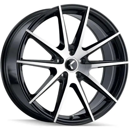 KRAZE TURISMO KR193 BLACK MACHINED FACE 18X8 5-120 40MM 74.1MM