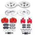Power Stop 2011 Saab 9-5 Z26 Street Kit w/ Calipers - Front and Rear