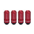 Project Kics Leggdura Racing Shell Type Lug Nut 53mm Closed-End Look 16 Pcs + 4 Locks 12X1.5 Red