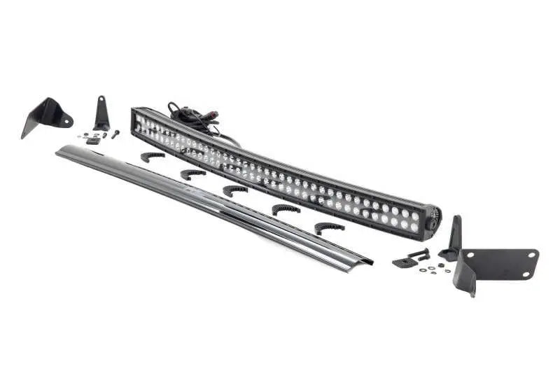 LED Light Kit Bumper Mount 40 Black Dual Row Ram 2500/3500 4WD (10-18)