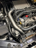 Torque Solution 15-21 Subaru WRX Top Mount Charge Pipe - Titanium Brushed / Raw