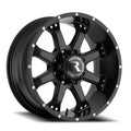 Aluminum Wheels 17x9 Assault 991B Satin Black 25 Offset 6 on 135 Bolt Pattern 87.1 Bore Raceline