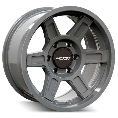 TUFFSTUFF ASCENT TS01 ALPHA GREY 17X8.5 6-120 0MM 66.9MM