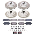 Power Stop 1998 Subaru Impreza Front and Rear Semi-Coated Rotor Kit