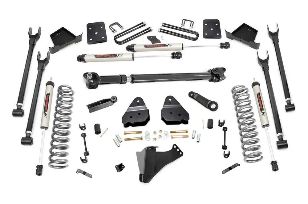 1x 760805 6 Inch Lift Kit 4-Link OVLD D S V2 Ford Super Duty (17-22)
