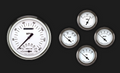 WHITE HOT GAUGE SET 1961-66 FORD VAN