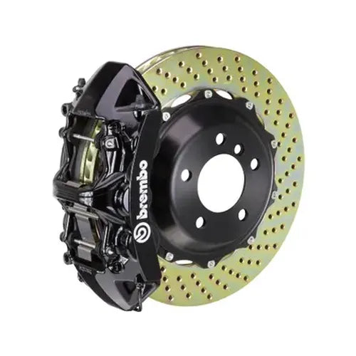 Brembo 12-19 Range Rover Evoque Fr GTR BBK 6 Piston Billet 380x32 2pc Rotor Slotted TY3L- Nickel
