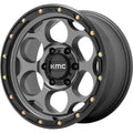 DIRTY HARRY 17x9 5x127.00 SATIN GRAY W/ BLACK LIP (12 mm)