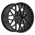 ~(31 lbs. 19X19X10)~ TSW VALE 17x8.0 5/100 ET35 CB72.1 DOUBLE BLACK - MATTE BLACK W/GLOSS BLACK FACE