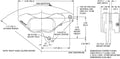Wilwood Caliper-GP310 Black Front R/H 84-99 1.25in Pistons .25in Disc