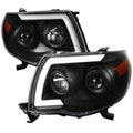 LED LIGHT BAR PROJECTOR HEADLIGHT WITH SEQUENTIAL SIGNAL MATTE BLACK