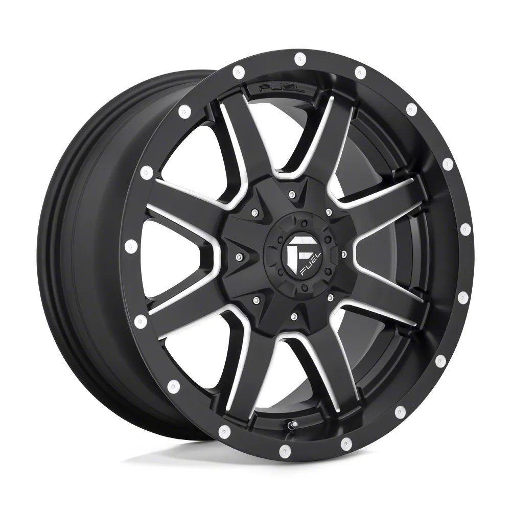 ~(29 lbs. 20X20X11)~ MAVERICK 17x8.5 5x110.00/5x127.00 MATTE BLACK MILLED (25 mm)