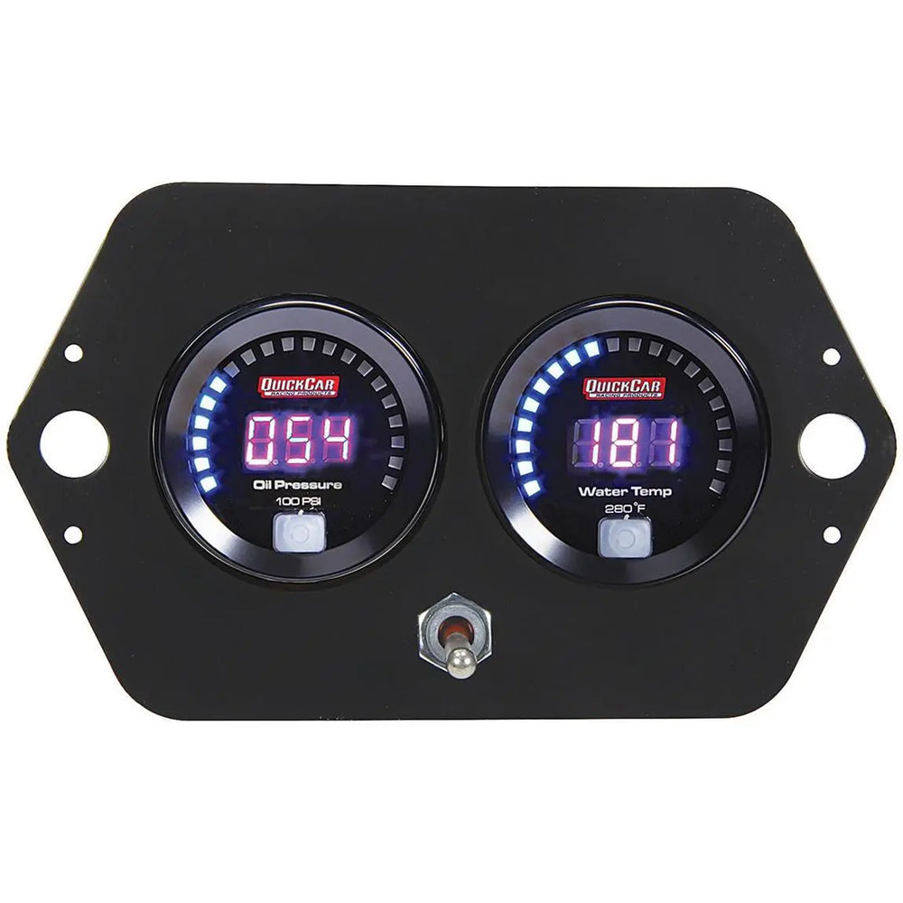 Digital 2-Gauge Panel Open Wheel OP/WT w/Batt