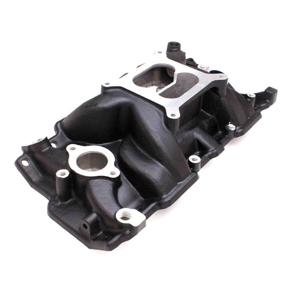 P/BLACK ALUM SBC 'SQUARE-BORE' INTA
