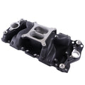 P/BLACK ALUM SBC 'SQUARE-BORE' INTA