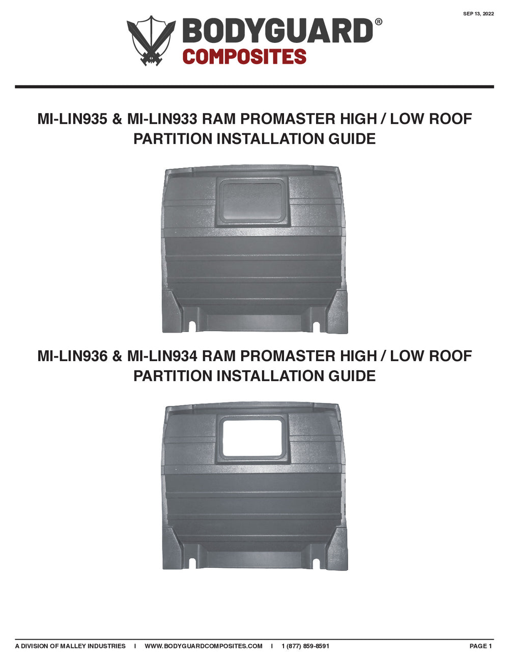 COMPOSITE PARTITION PROMASTER HIGH