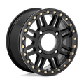 KMC POWERSPORTS KS250 15X10 4X137 S-BLK BLK-RING 00MM - KS25051048700