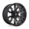 ~(30 lbs. 19X19X11)~ BLITZ 16x8 5x139.70 GLOSS BLACK MILLED (1 mm)