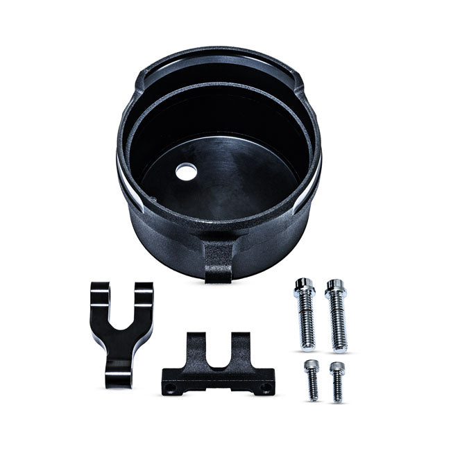 Performance Machine Round Gauge Relocation Kit - Black Ops