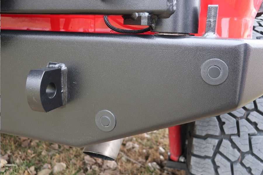Rock Hard 4x4 Patriot Series Rear Bumper with Tire Carrier for Jeep Wrangler JL 2018 - Current [RH-90301]