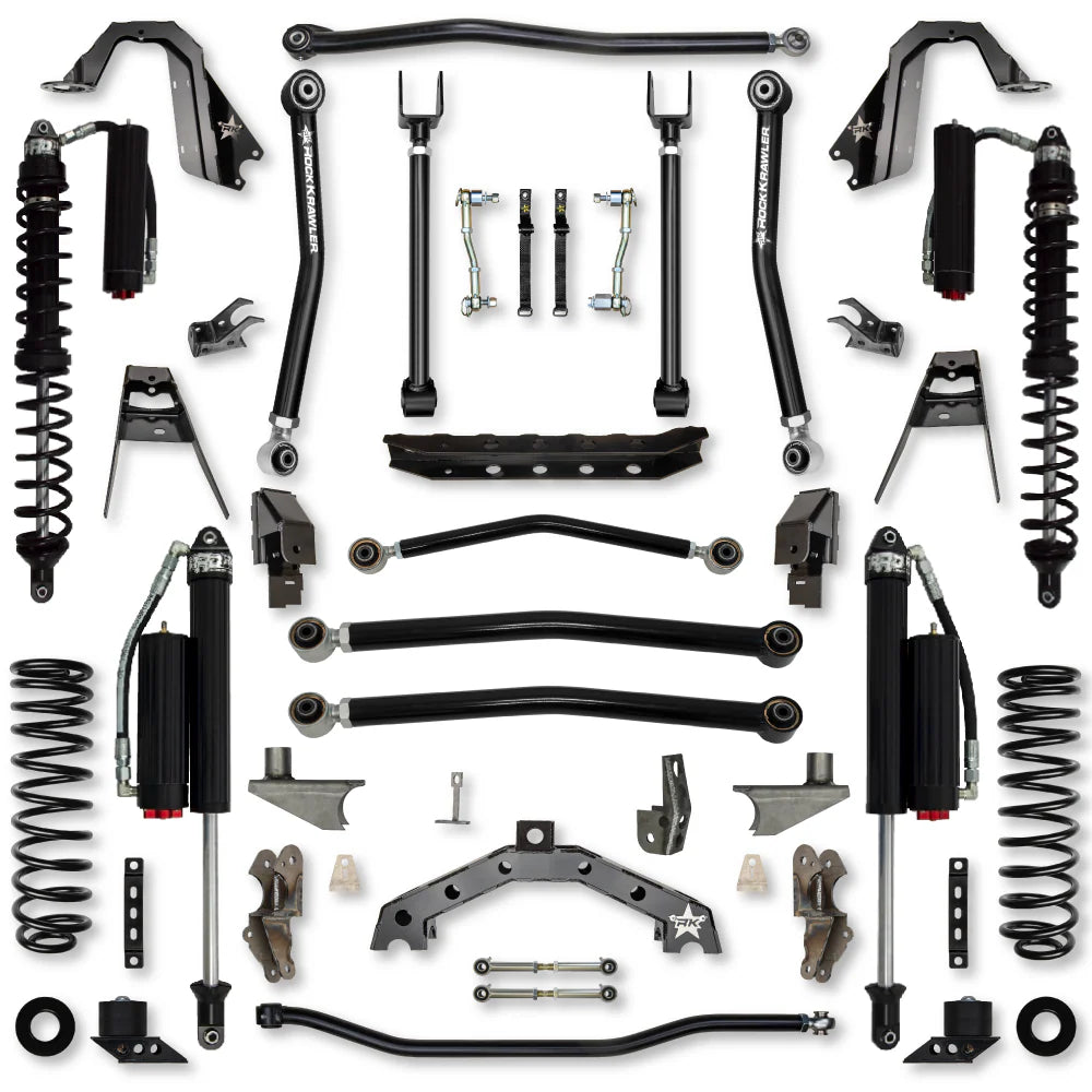 18C WRANGLER 2DR 3.5IN TREX HYBRID C/O SYSTEM W/6IN REAR STRETCH & FAST CD ADJUSTERS FRONT/REAR