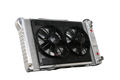 Radiator w/Fans Chevelle 68-72 LS Auto Trans Raw