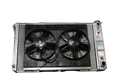 Radiator w/Fans Chevelle 68-72 LS Auto Trans Raw