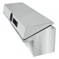 90X16X16 DRIVER SIDE LOW SIDE TOOL BOX W/SMOOTH ALUMINUM BASE/DIAMOND PLATE LID