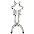 Crossmember Back Exhaust System 1967-1974 Mopar A-Body Cars With V8 Engine. (See Applications Below) Aggressive To Moderate Sound 2.5 Inch Fits Vehicles With 111 Inch Wheelbase Hooker BlackHeart
