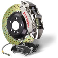 Brembo 14+ Q50/Q50S (Excl. AWD) Front GTR BBK 6 Piston Billet 380x32 2pc Rotor Drilled- Nickel