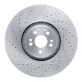 R1 21-25 Mercedes-Benz GLS63 AMG Front Drilled and Slotted Brake Rotor