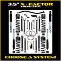 Rock Krawler 3.5 Inch X Factor Pro Aluminum Coil Over System w/ Fast CD Adjusters Lift Kit with Shocks JL35XFP-2CS2