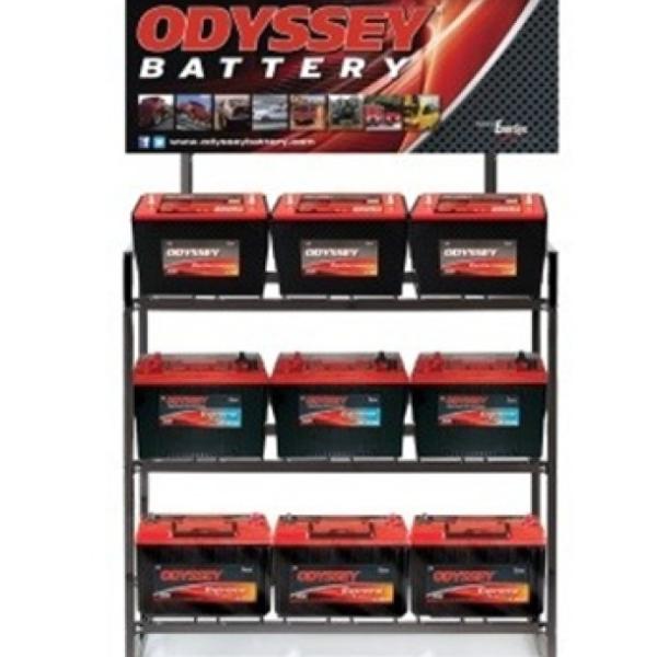 Odyssey Battery 18 Battery Display Rack (3 Wide x 3 High x 2 Deep)